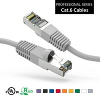 125ft mačja zaštićena Ethernet mrežom pokrenuta kablovska siva, pakovanje