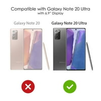 Distinconknk Clear Shootfofofofofoff Hybrid futrola za Galaxy Note Ultra - TPU branik akrilni zaštitni