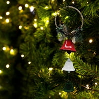 Antique Glass Bead Garland Božićno zvono Privjesak Božićno ukrašavanje privjesak Božićno zvono