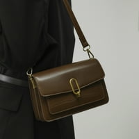 Reljefne detaljne zaklopke kvadratne vrećice, vintage kocke Decor Crossbody torba, elegantna torbica