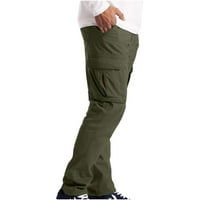 Duge hlače za muškarce Modni ljetni casual džep na otvorenom kampiranje teretnih hlača ravne noge zatvorene
