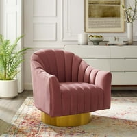 Savremeni moderni urbani dizajner dnevni boravak Lounge Club Lobi Predvorje Stična stolica, baršun tkanina Metalni čelik, ružičasta