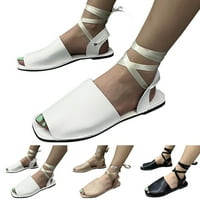 Neumjerne odrasle žene sandale smaljavaju ravne sandale za žene modne proljeće i ljetne žene sandale