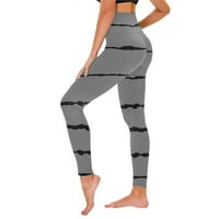 Oalirro joga hlače žene ravno noga gležnjače sive udobne joge hlače za žene s
