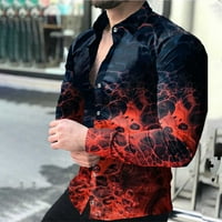 Muška majica s dugim rukavima Jioakfa Muška proljeća i jesenska modna modna majica s dugim rukavima