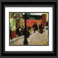 Federico Zandomeneghi matted crnarna ukrašena umjetnička umjetnost 'The Moulin de la galette'