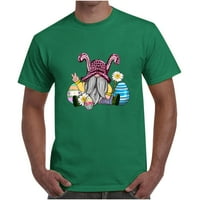 Okrugli vrat Modni vrhovi muške ljetne košulje Uskrs Slatko ELF grafička bluza za bluzu kratkih rukava