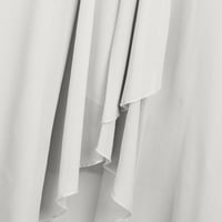 Haljine Ženska haljina šifon elegantan čipkasti patchwork haljina izrezana bijela 3xl