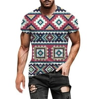 Košulje za muškarce Muški trendy Summer Decline majica 3D tiskani uzorak majice kratkih rukava za muškarce