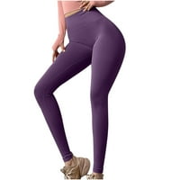 Vremenske ženske povremene čvrste hlače Srednji struk Potpise Slim gaćice duge hlače joge hlače