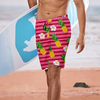 Muške plažne šorc Havajski kratke hlače za muškarce sa džepovima, kratke hlače za plaže za muškarce Ljeto Flowy Hotsas Brze suho plivačke trunke za muškarce Lounge Shorts Swim Shorts Muške kratke hlače