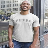 Pierre, tekst. Muška majica, muški medij