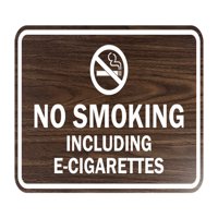 Klasični uokviren nijedan pušenje, uključujući znak e-cigareta - mali
