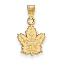 10k žuti zlatni šarm Privjesak Toronto Ontario Canada Unise NHL javorov list 11