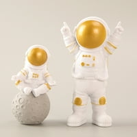 Temacd Spaceman Model Vivid držanje Kolekcionarski lagani svemirski brodovi Astronaut Figure Model za
