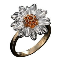 Xinqinghao ličnost dvobojne tratinčane prsten od sunca cvjetni prsten ženski dodaci d
