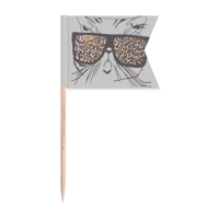 Leopard Print Sunčana naočala za sunčane naočale za glavu životinja zastava za zube za zastave za zastave