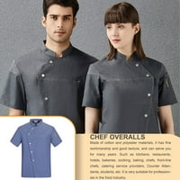 Linyer Chef kratki rukav Muškarci prozračne ugostiteljske uniforme Kuhanje Unise radna odjeća Ljetni