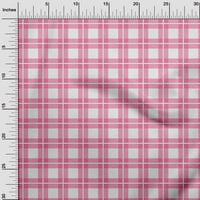 Onuone pamuk poplin ružičasta tkanina gingham provjerava šivanje tkanina na dvorištu tiskanim diiy odjećom