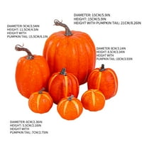 SKSLOEEg Halloween Simulacija bundeve Model umjetnog obnaša, narandžasta