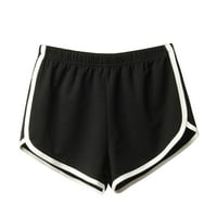 Wendunide kratke hlače za žene Žene Ljetne sportske casual hlače na plaži kratke hlače crne l