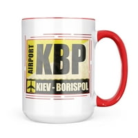 Neonblond Airport Kode KBP Kijev - Borispol krila poklon za ljubitelje čaja za kafu