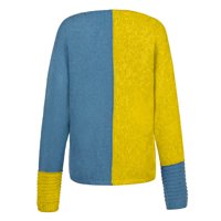 Ženska moda O vrat Dugme Duglu Dugi rukav Ležerni džemperi TOP CALES PLUS PLUS SLIM TUNIC FALL FINAM