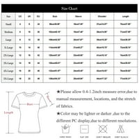 Bluze za ženske modne ležerne tiskane majice ovratnik ovratnik kratkih rukava pulover 3xl