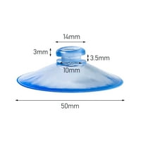 Usisne čaše za okrugle dugme Plastika PVC Dodatna čvrstoća jakih sisa