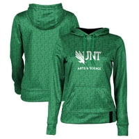Ženski Kelly Green North Texas znači zelena umjetnost i naučna pulover Hoodie