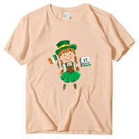Prevelike majice za ženska majica T-majica St Patricks Day Print J XXL
