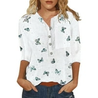 Ženski odobrenje, ženska modna tiskana majica za majicu Rukavice okrugli vrat Ležerne prilike