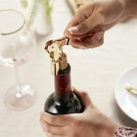 Twine bakar i zlatni konobar konobarski konobar, vinski ključ od nehrđajućeg čelika sa rezačem folije,