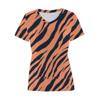 Odjeća za čišćenje ispod modne žene kauzalno V-izrez Leopard ispis bluza s kratkim rukavima majica ljetnih