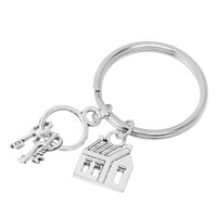 Rosarivae susjedi kućna metalna kuća i oblik ključeva Keychain Key prsten Kreativni ključ modni poklon