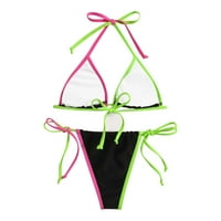 Ženski kupaći kostimi Push-up Bikini Bandeau Brazilska odjeća za plažu za zavojke Tankenis Set kupaći kostimi