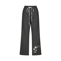 Kneelentne ženske hlače Ženske joge haljine Hlače raste radne poslovne casual labavice za žene bootcut