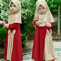 Caveitl 6- godina muslimanske duge haljine s dugim rukavima za patchwork s dugim rukavima u boji duga