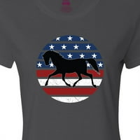 Ljubitelj inktastičnog konja SAD Patriotska ženska majica