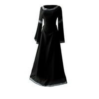 Jesenske haljine za žene Žene Ležerne haljine Medie haljina Renaiss Fit Neregularni dugi rukav Cosplay