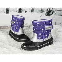 Rochimi Girls Boots zimski vanjski vodootporni klizanje otporne na hladno vrijeme ljubičaste 11c