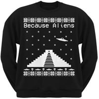 Jer su stranci piramida ružni božićni džemper crna dukserica odraslih - srednja