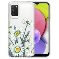 Prozirni mekani gel TPU Clear Cast Slim zaštitni poklopac za Samsung Galaxy A03S 4G LTE 6.5 , Cvijeće