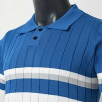 Muška polo majica Proljeće i ljetna modna fleksibilnost slobodnog vremena Poslovna prugasta košulja top bluza