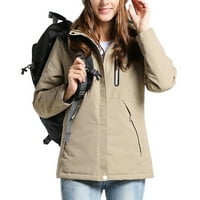 Ženske puffer prsluk labavo ženske jakne u obliku puffera Khaki XL