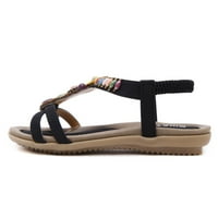 Kućni papuče za žene modni ženski ljetni kliz na ravnu plažu otvorene nožne sandale cipele