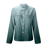 BDFZL Novi trendi kaput za žene Ležerne prilike za odštetu s dugim rukavima Cardigan Bluza Green XL
