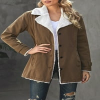 Chase Secret Womens Revel Sherpa Fleece obložena traper jaknu dugme do kraja kaputa na gornjoj odjeći Plus veličine