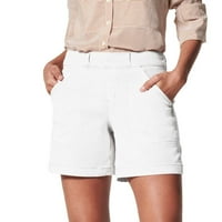 Puawkoer ženske kratke hlače Redovito odijelo Pješačke gaćice sa džepom ljetne povremene sportske kratke