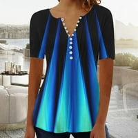 Ženski vrhovi modni casual okrugli vrat Pleased bluza s punim bojama Blusa 3xl